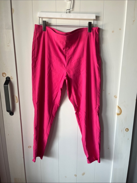 Lily Morgan Pants - Womens Hot Pink Stretch Ponte Pants